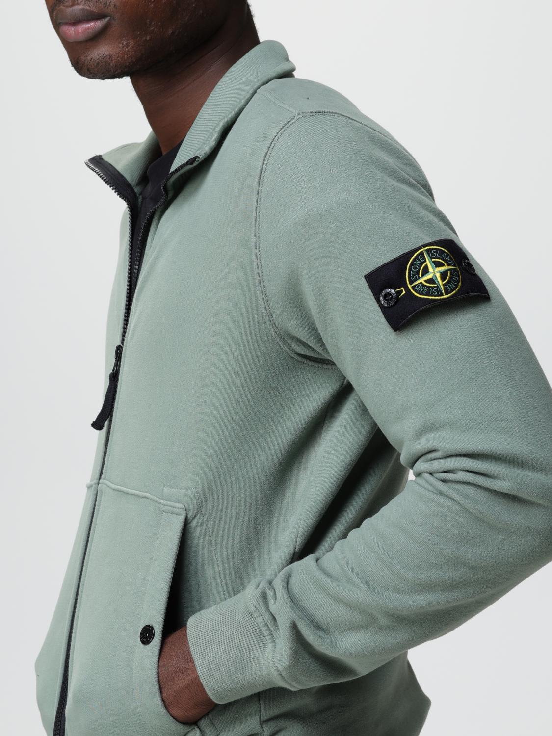 STONE ISLAND 스웨트셔츠: 스웨트셔츠 남성 Stone Island, 세이지 - Img 5