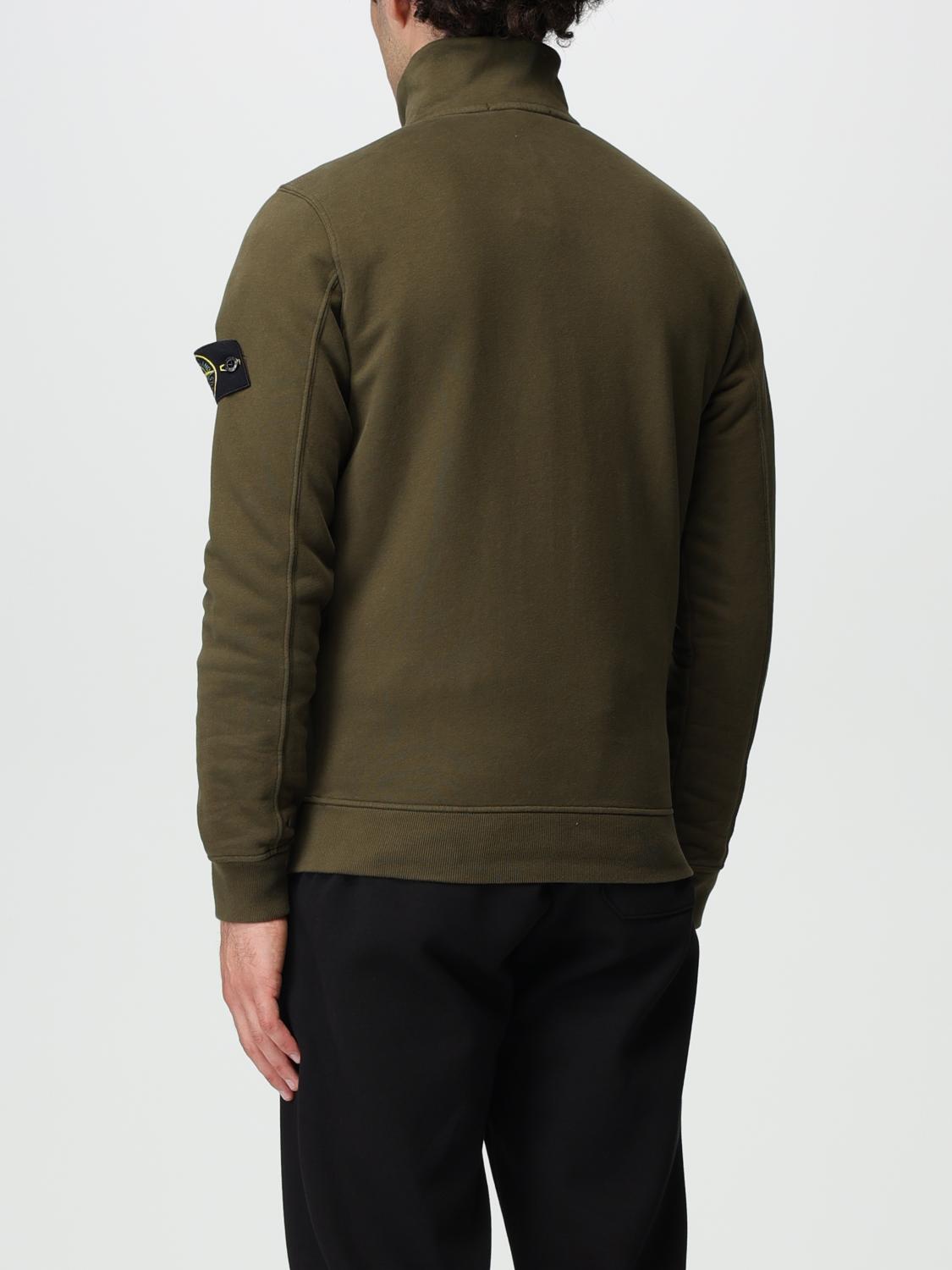 STONE ISLAND 스웨트셔츠: 스웨트셔츠 남성 Stone Island, 올리브 - Img 3