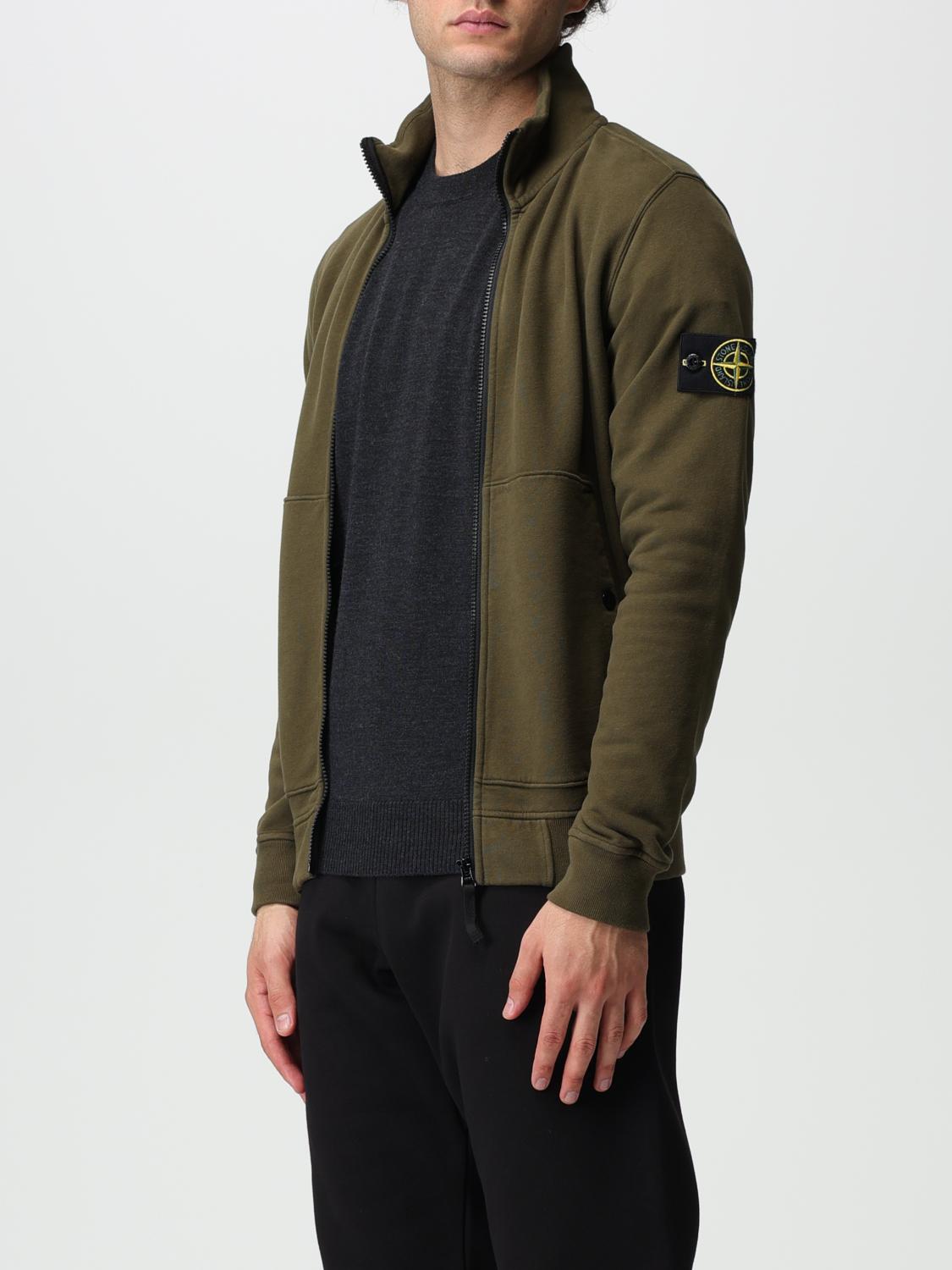 STONE ISLAND 스웨트셔츠: 스웨트셔츠 남성 Stone Island, 올리브 - Img 4