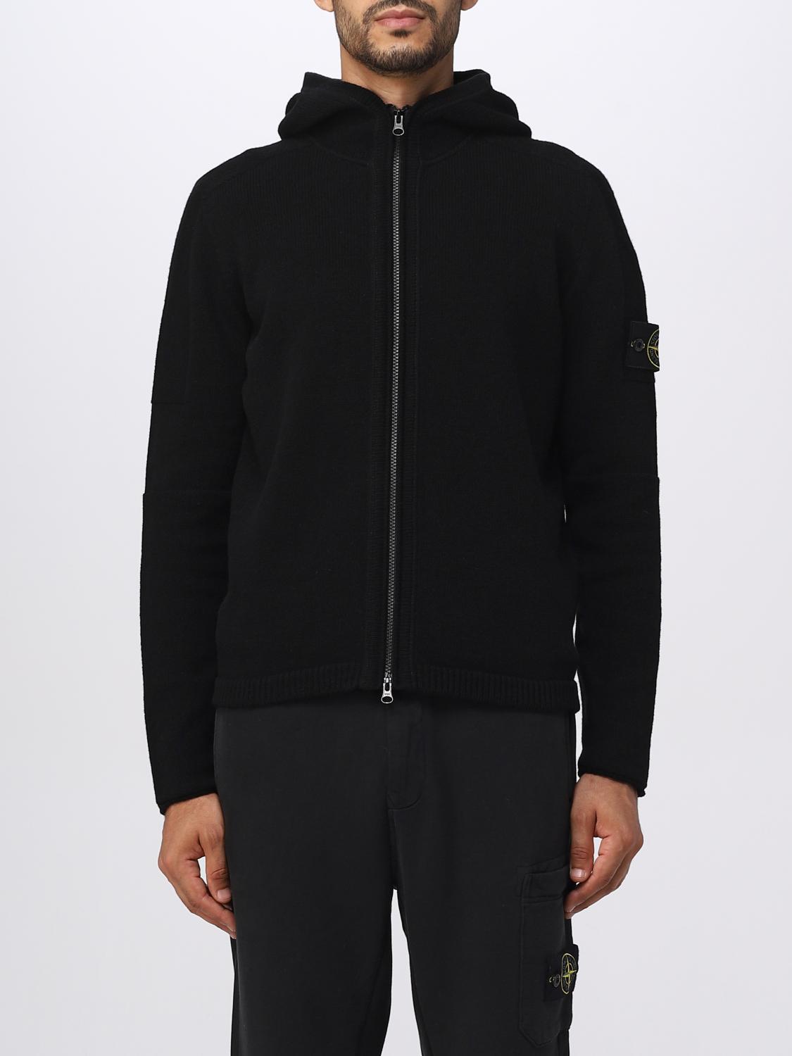 STONE ISLAND STRICKJACKE: Pullover herren Stone Island, Schwarz - Img 1