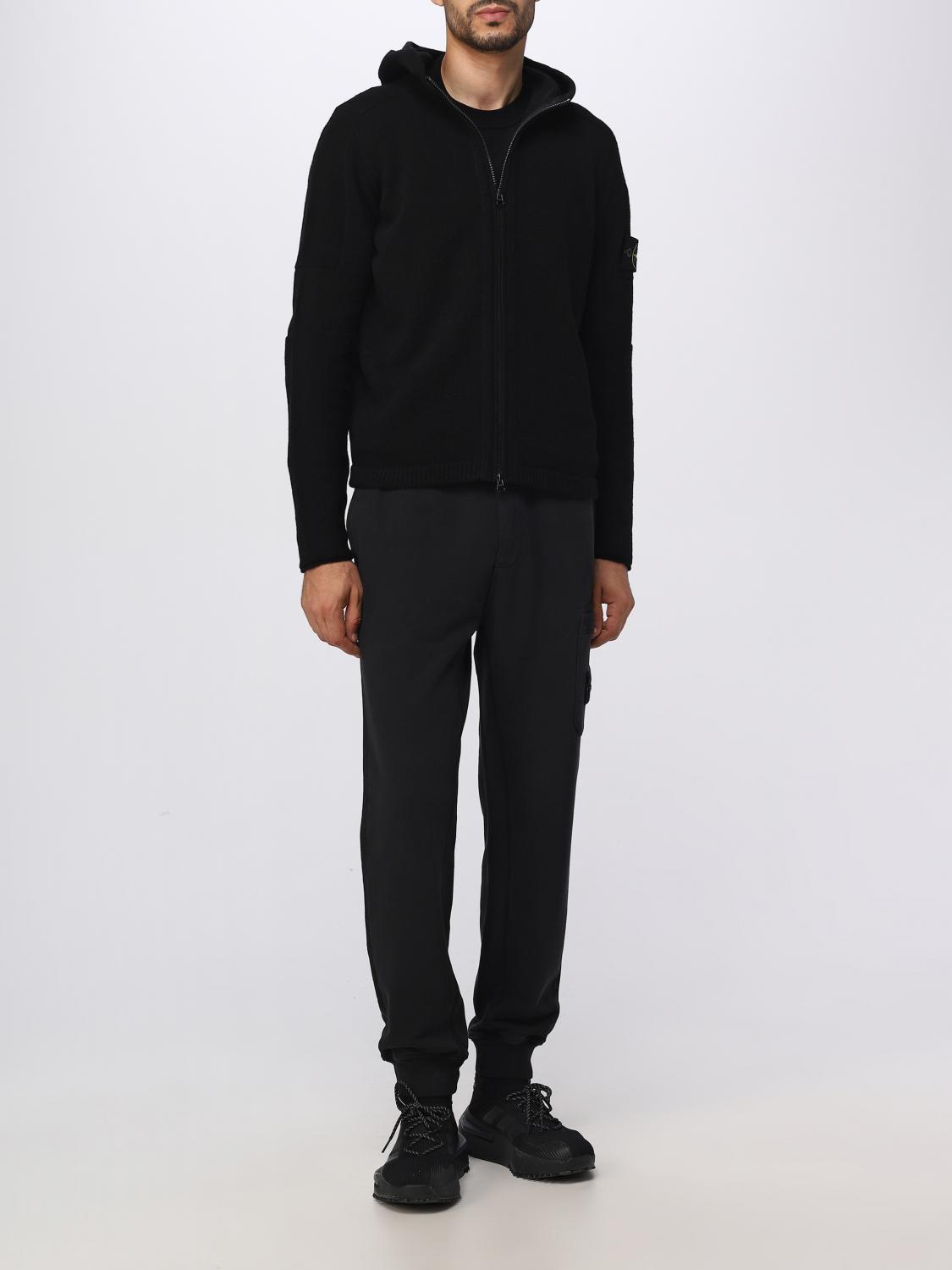 STONE ISLAND STRICKJACKE: Pullover herren Stone Island, Schwarz - Img 2