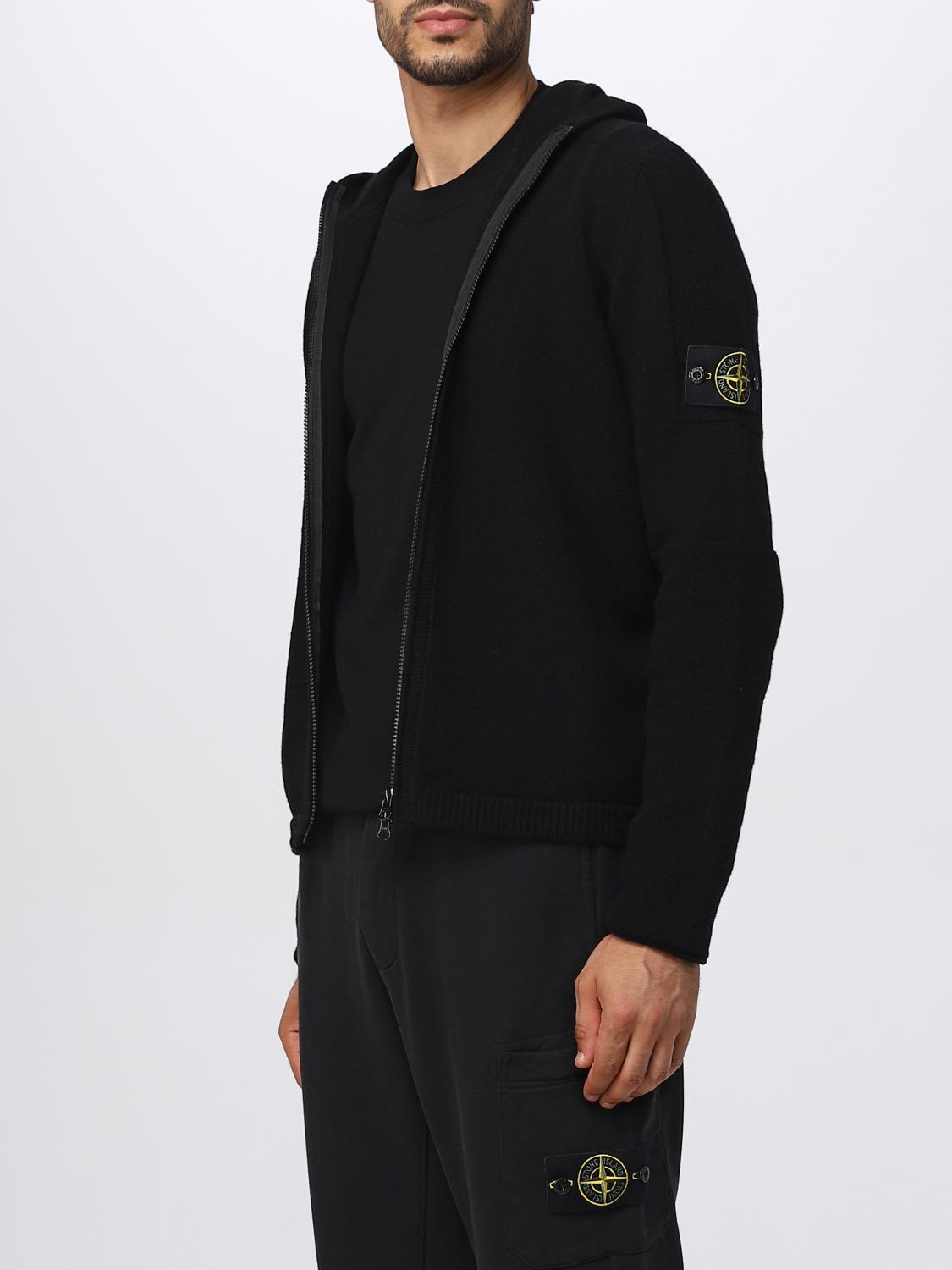 STONE ISLAND STRICKJACKE: Pullover herren Stone Island, Schwarz - Img 4