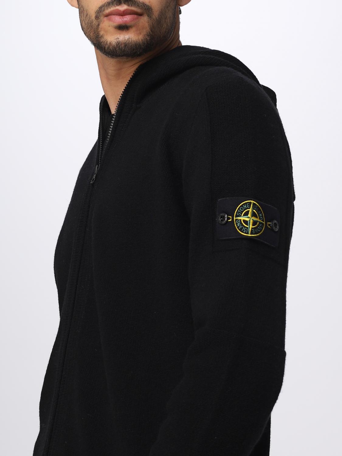 STONE ISLAND STRICKJACKE: Pullover herren Stone Island, Schwarz - Img 5