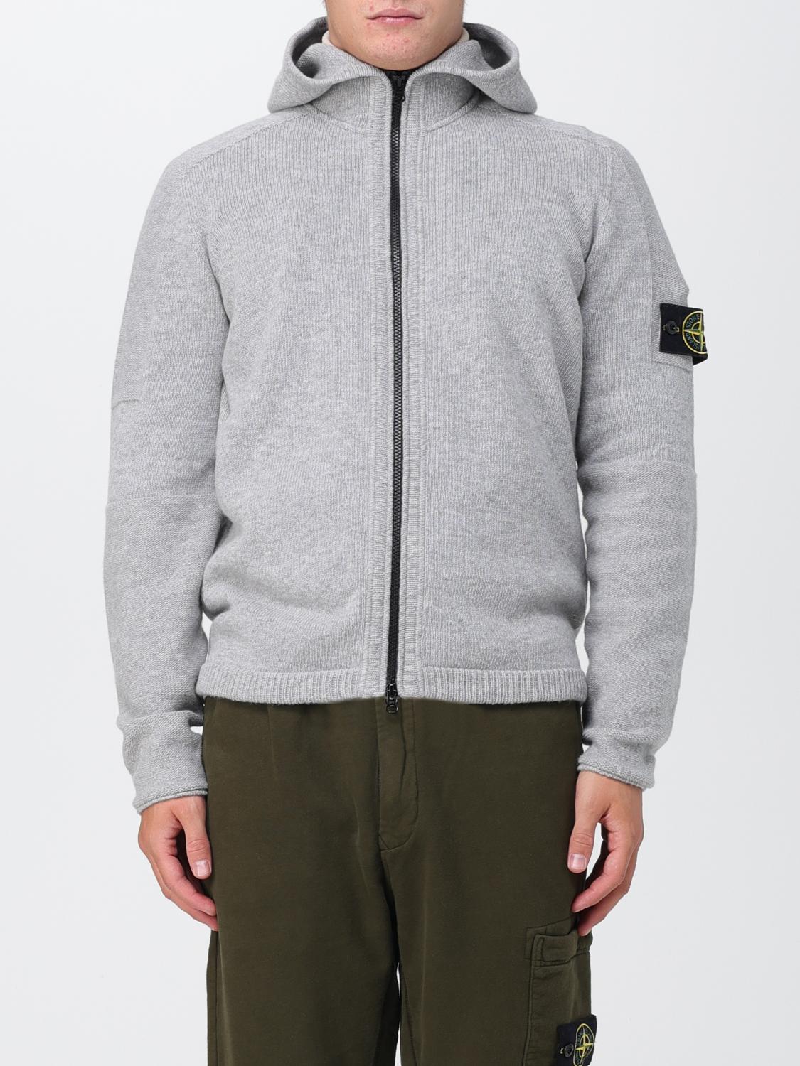 STONE ISLAND STRICKJACKE: Pullover herren Stone Island, Grau - Img 1