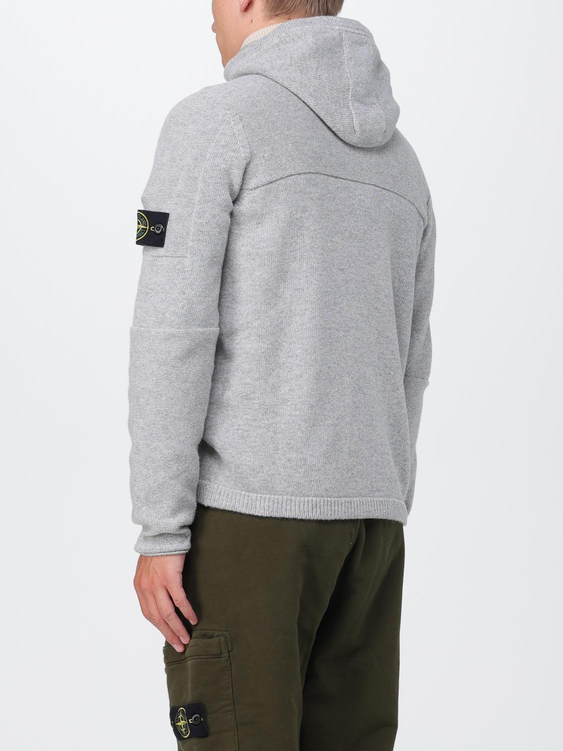 STONE ISLAND STRICKJACKE: Pullover herren Stone Island, Grau - Img 3