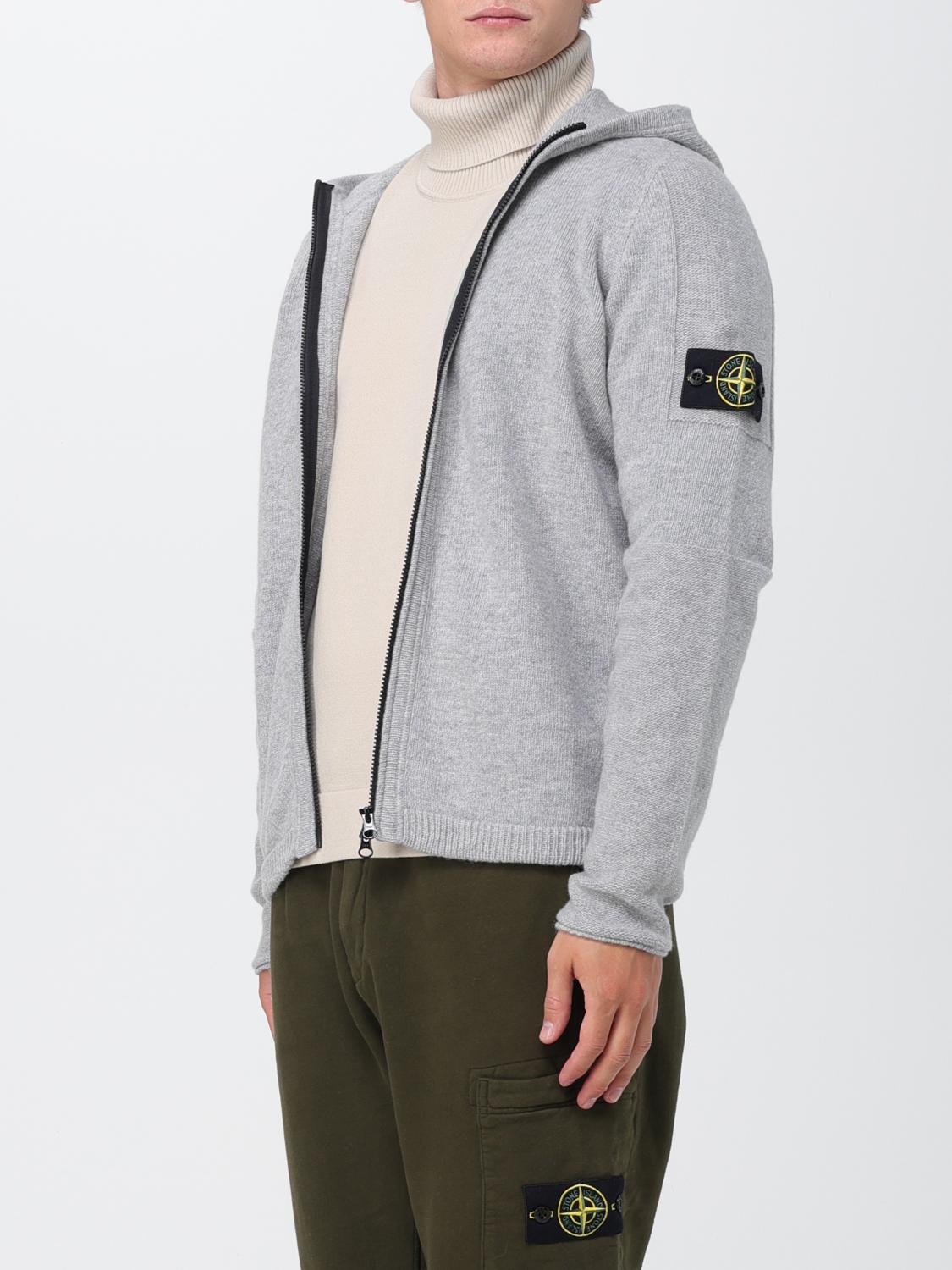 STONE ISLAND STRICKJACKE: Pullover herren Stone Island, Grau - Img 4