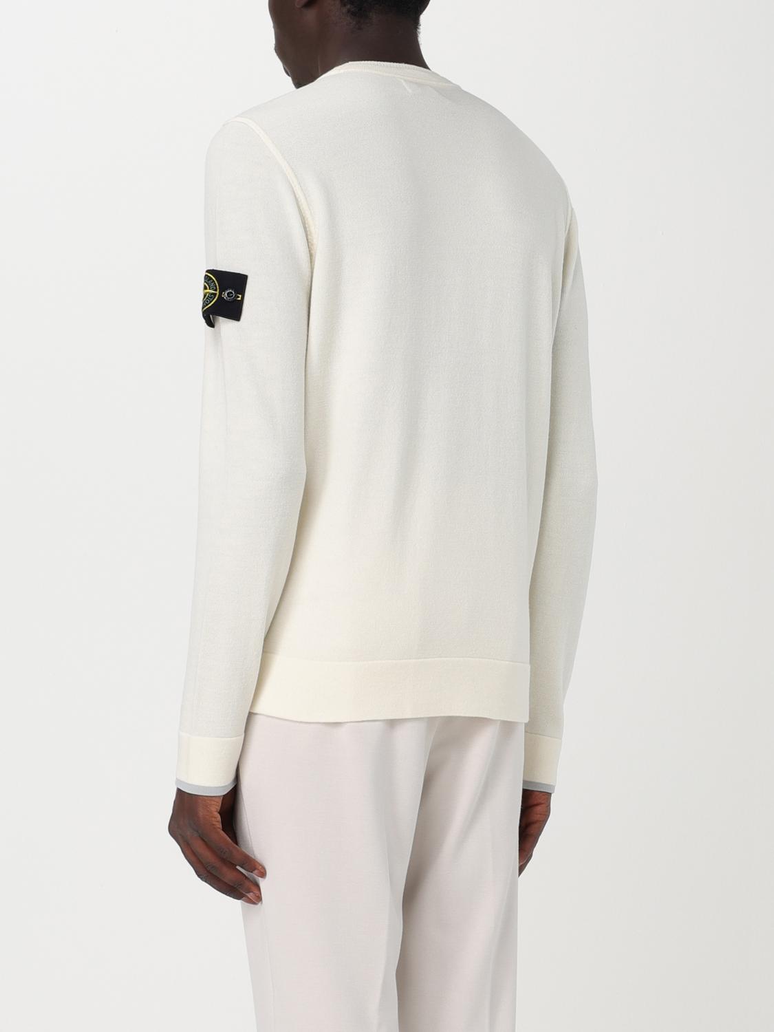 STONE ISLAND PULL: Pull homme Stone Island, Blanc - Img 3