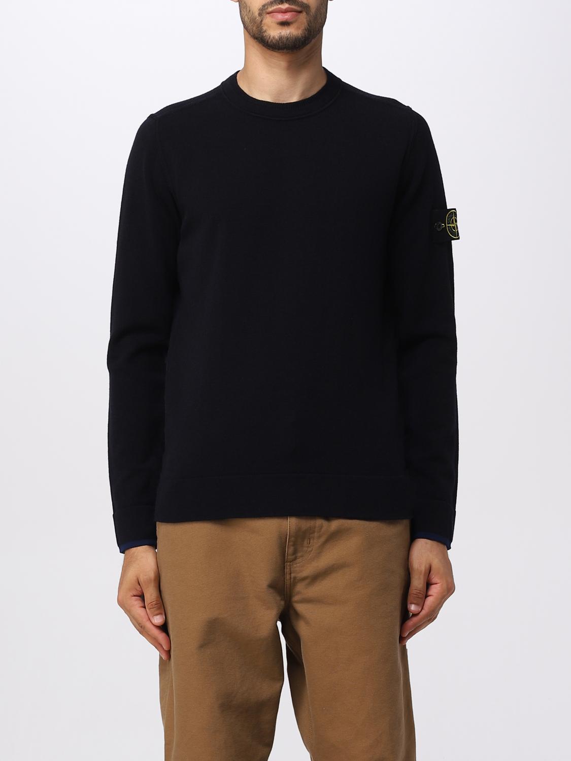 STONE ISLAND PULL: Pull homme Stone Island, Bleu - Img 1