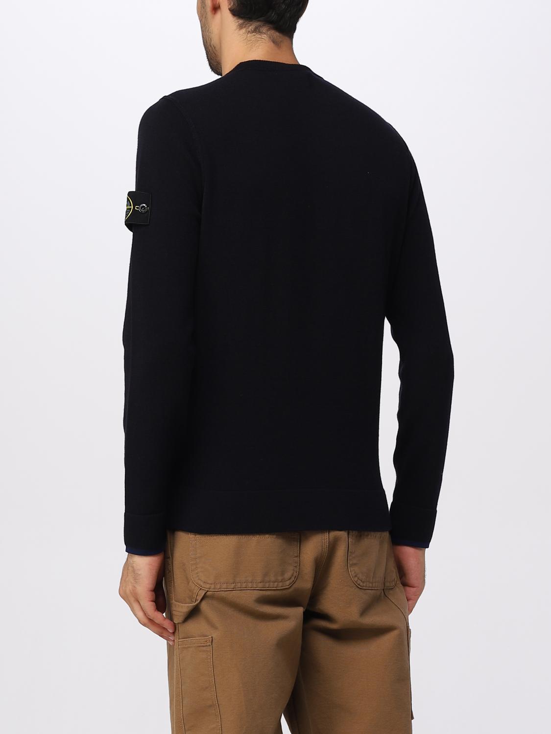 STONE ISLAND PULL: Pull homme Stone Island, Bleu - Img 3