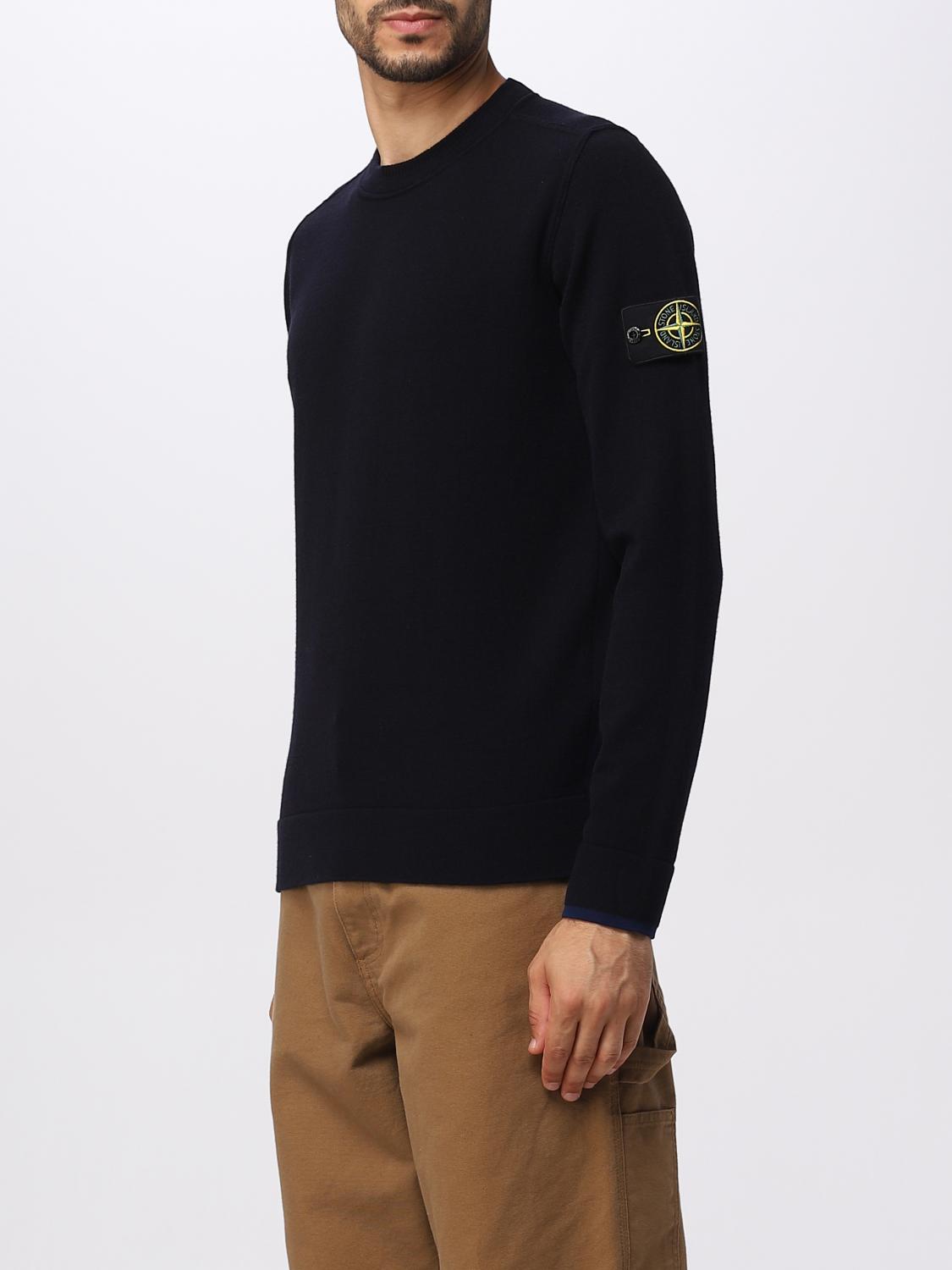 STONE ISLAND PULL: Pull homme Stone Island, Bleu - Img 4