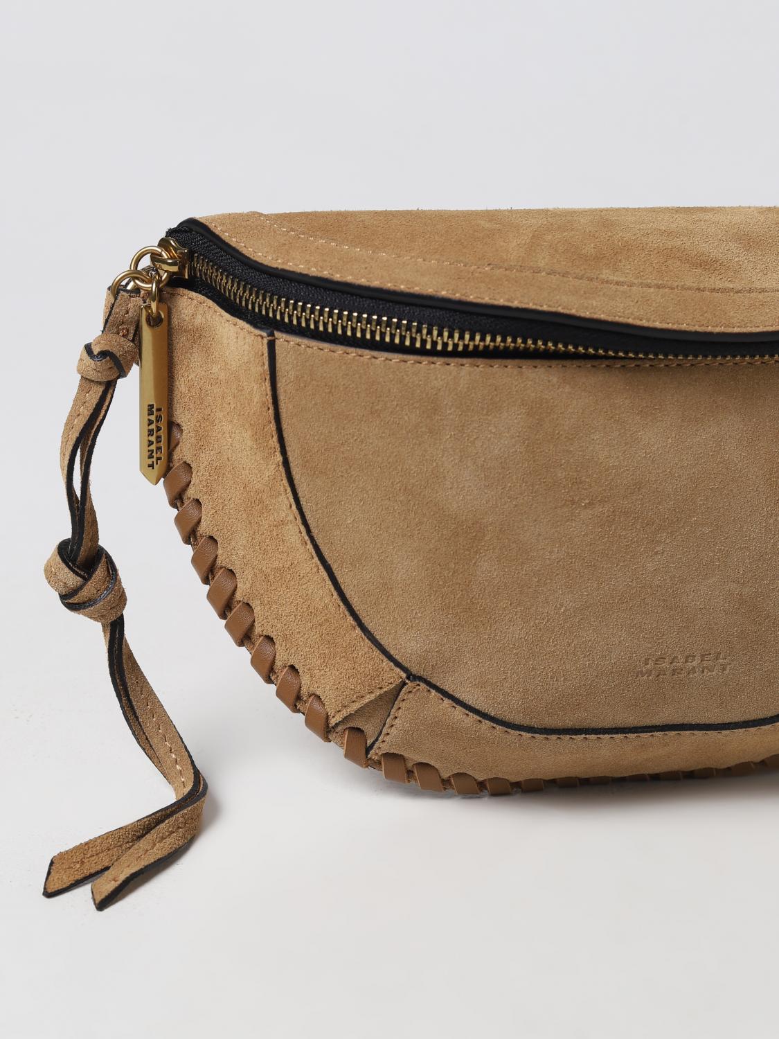 Isabel Marant Skano suede pouch - Brown | BJ0001FBA1C04M | GIGLIO.COM