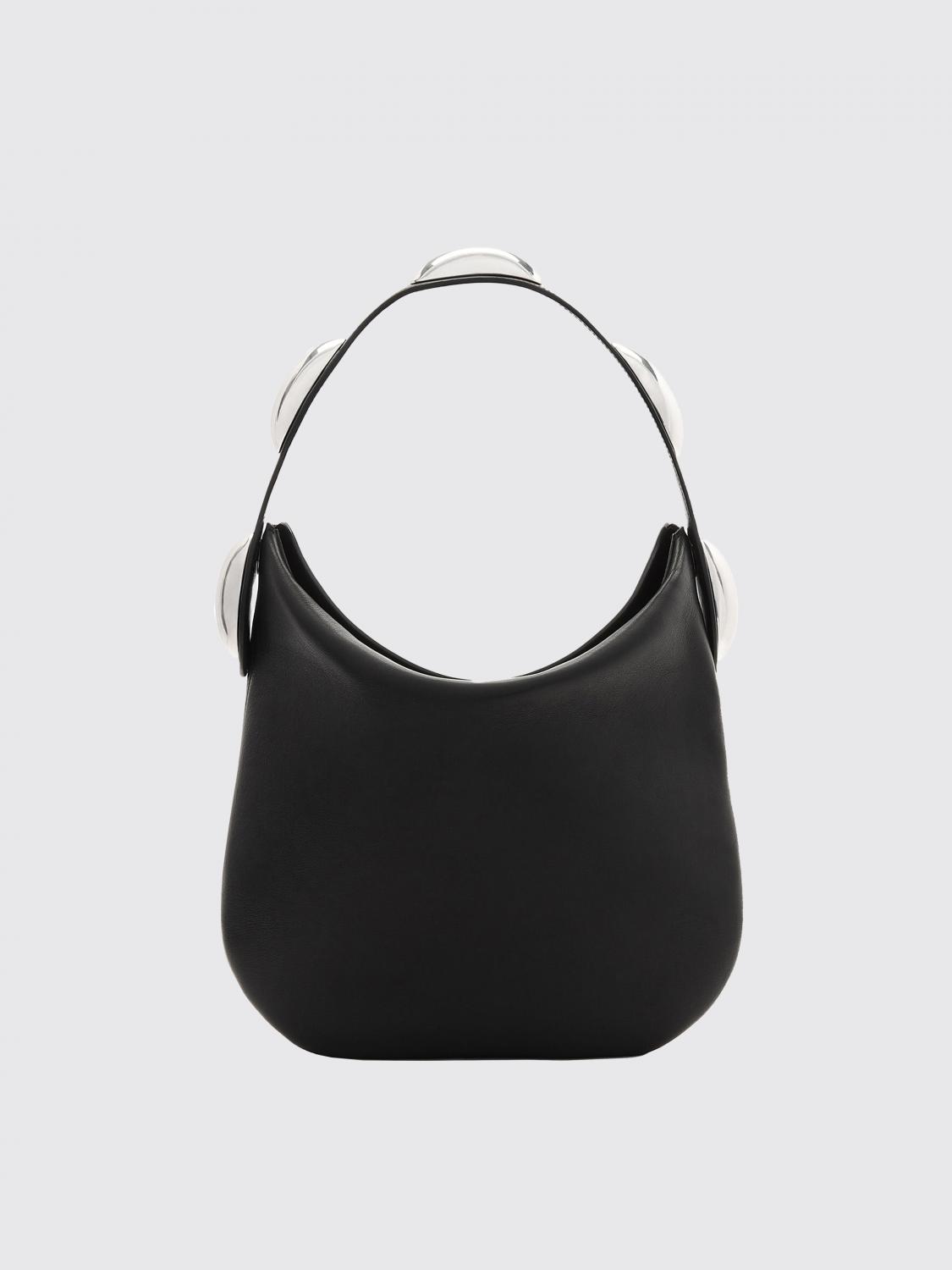 ALEXANDER WANG BORSA A SPALLA: Borsa Dome Alexander Wang in pelle, Nero - Img 1