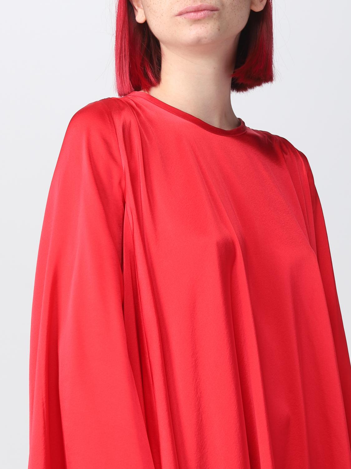 forte forte red dress Forte Forte Velvet Long Dress - Orange