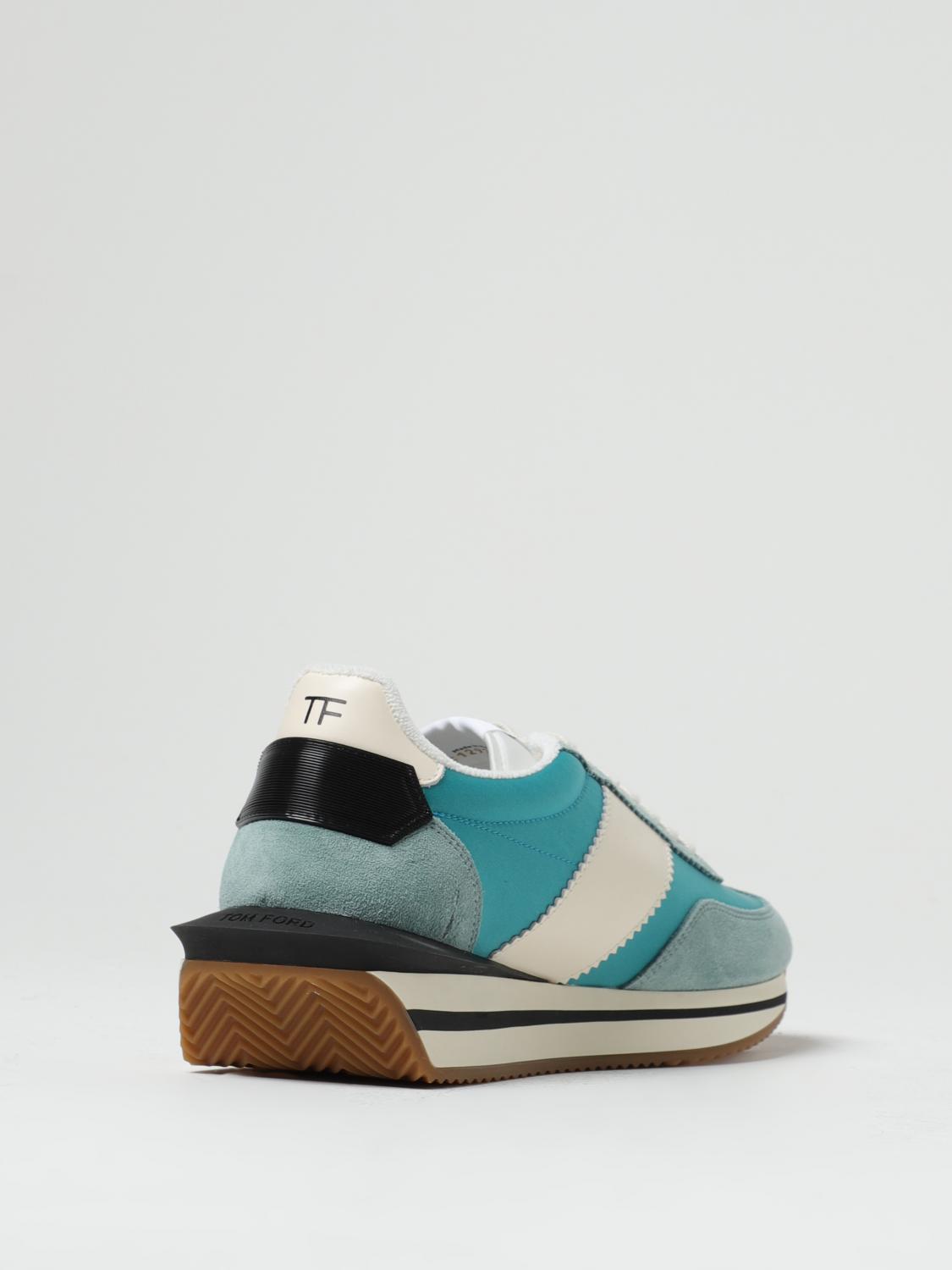 TOM FORD J1292LCL134N5L003 関税送料込 TOM FORD: James sneakers in nylon and leather - Sage | Tom