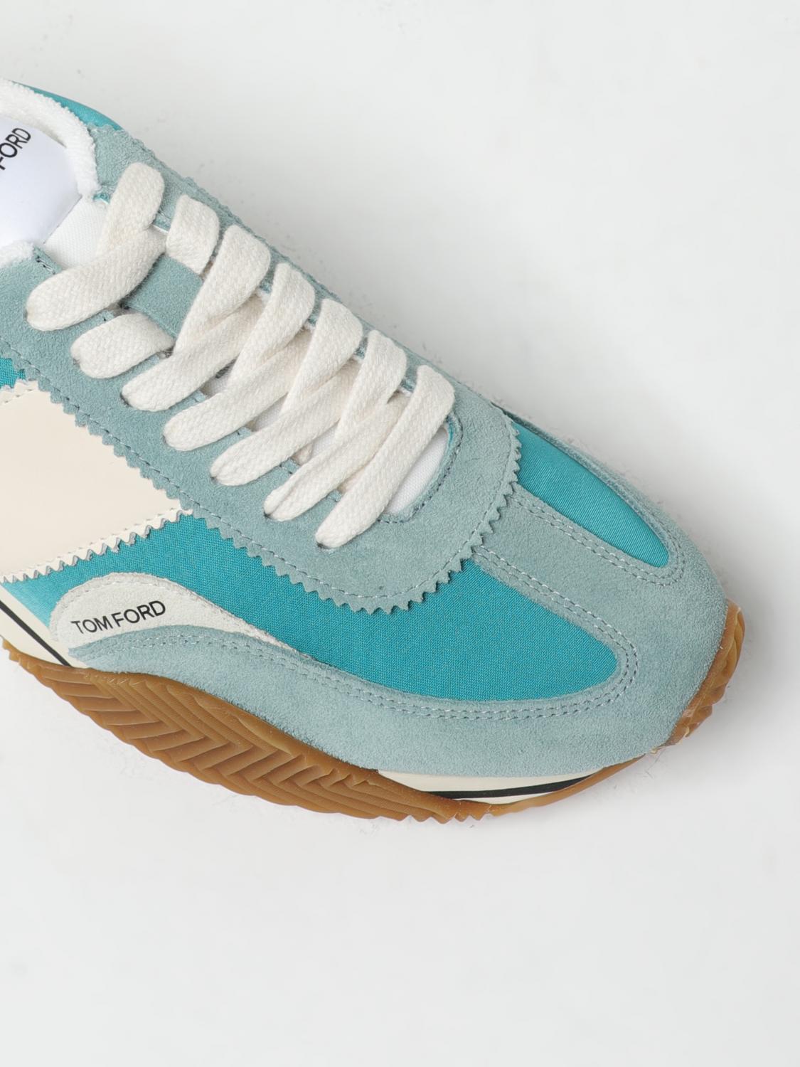 TOM FORD J1292LCL134N5L003 関税送料込 TOM FORD: James sneakers in nylon and leather - Sage | Tom