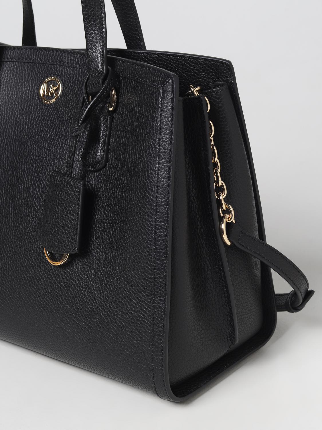MICHAEL KORS BORSA A MANO: Borsa Chantal Michael Kors in pelle a grana, Nero - Img 3