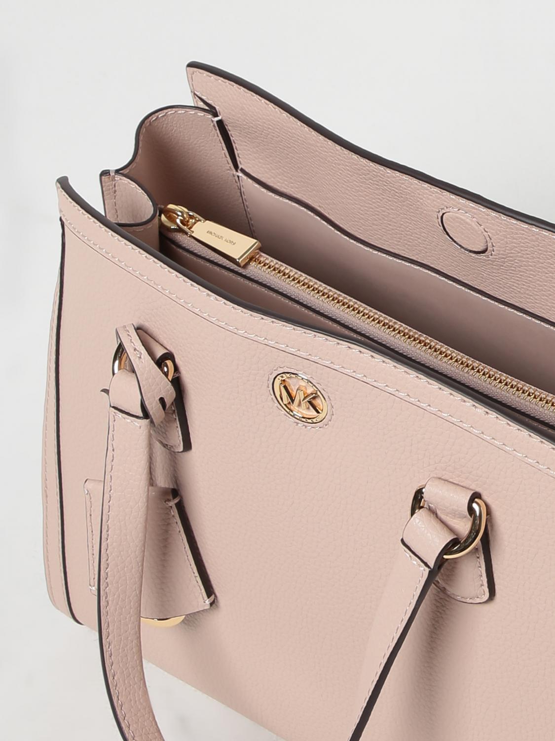 MICHAEL KORS BORSA A MANO: Borsa Chantal Michael Kors in pelle a grana, Rosa - Img 3