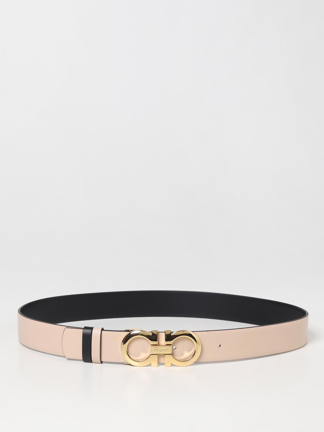 Ferragamo Gancini reversible leather belt - Pink | 23A564  display picture 1