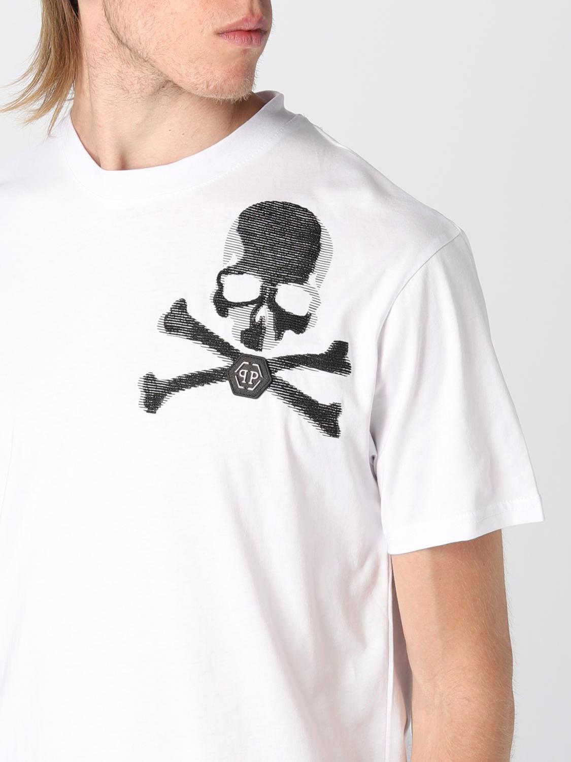 PHILIPP PLEIN T-SHIRT: T-shirt herren Philipp Plein, Weiß - Img 3