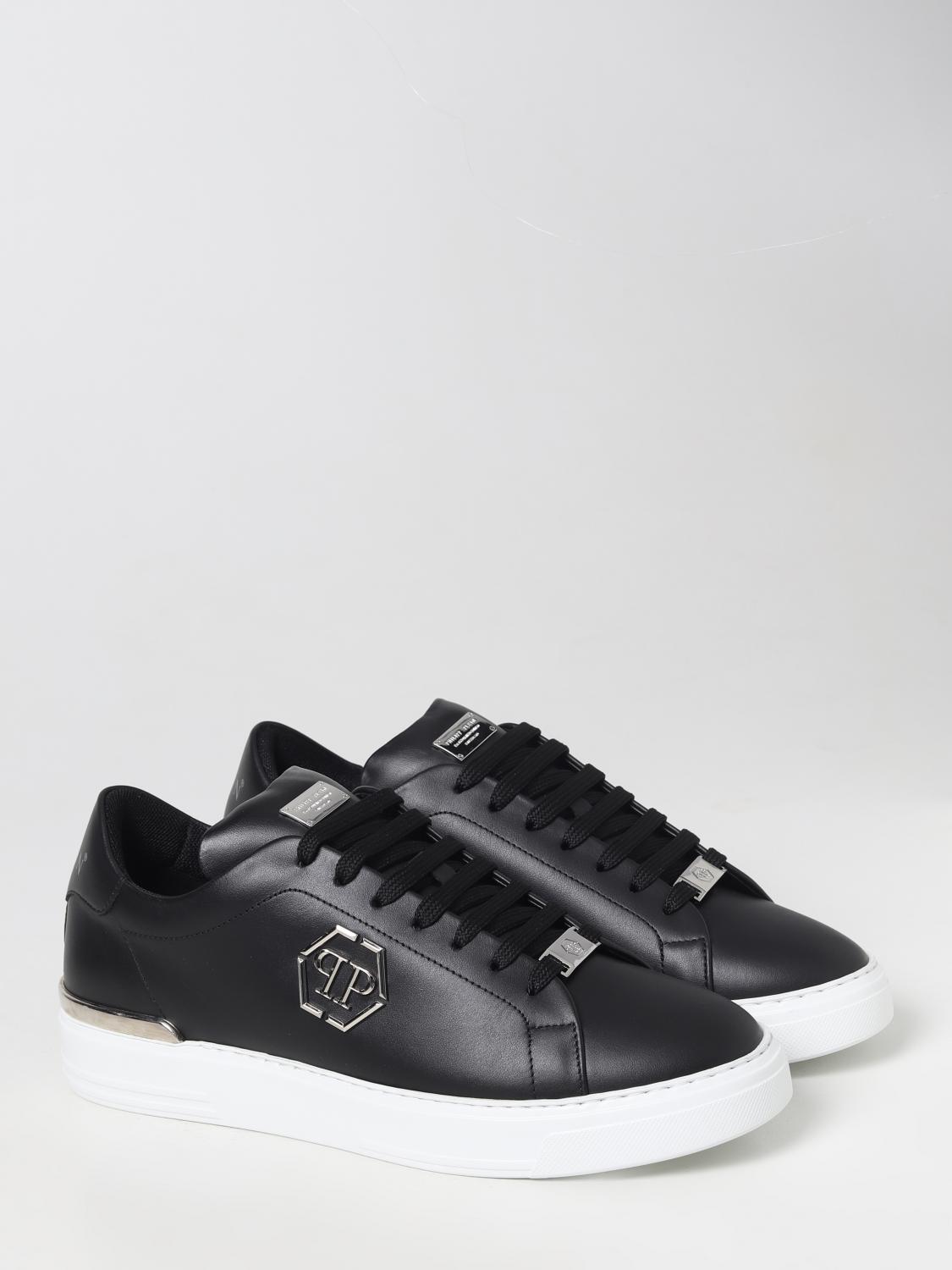PHILIPP PLEIN SNEAKERS: Sneakers Lo-Top Philipp Plein in pelle, Nero - Img 2