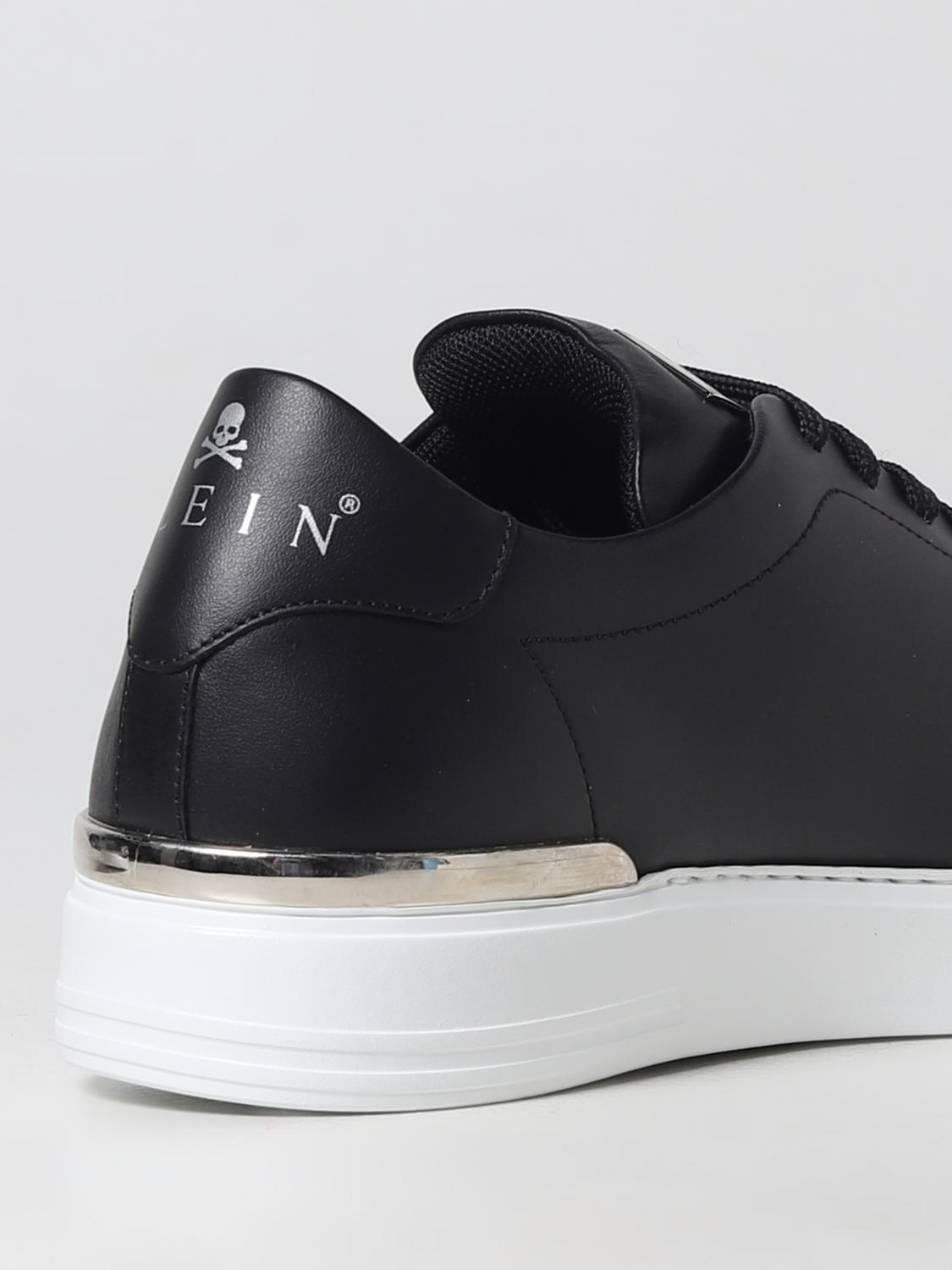 PHILIPP PLEIN SNEAKERS: Sneakers Lo-Top Philipp Plein in pelle, Nero - Img 3