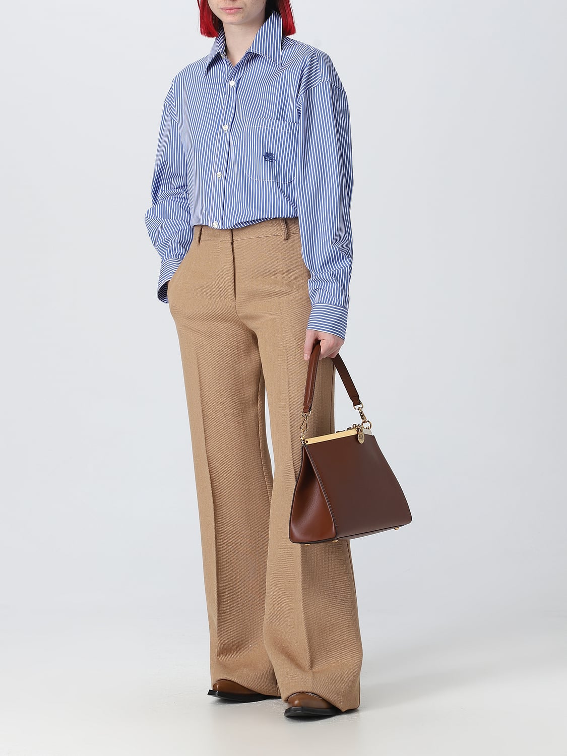 ETRO CAMICIA: Camicia Etro in cotone con stampa a righe, Bianco - Img 2