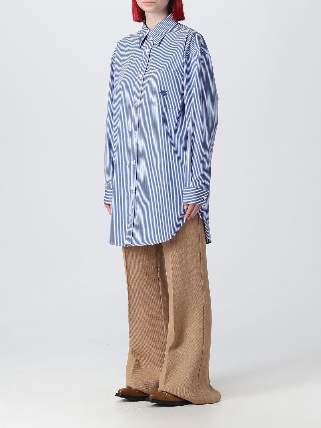 ETRO CAMICIA: Camicia Etro in cotone con stampa a righe, Bianco - Img 4