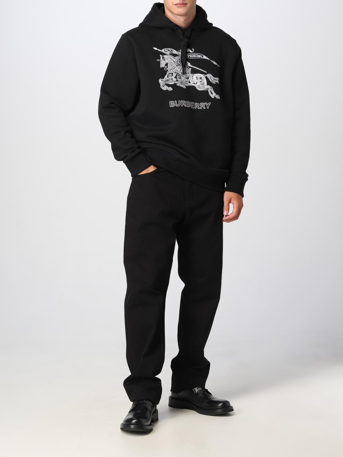 BURBERRY ТОЛСТОВКА: Свитер Мужское Burberry, Черный - Img 2