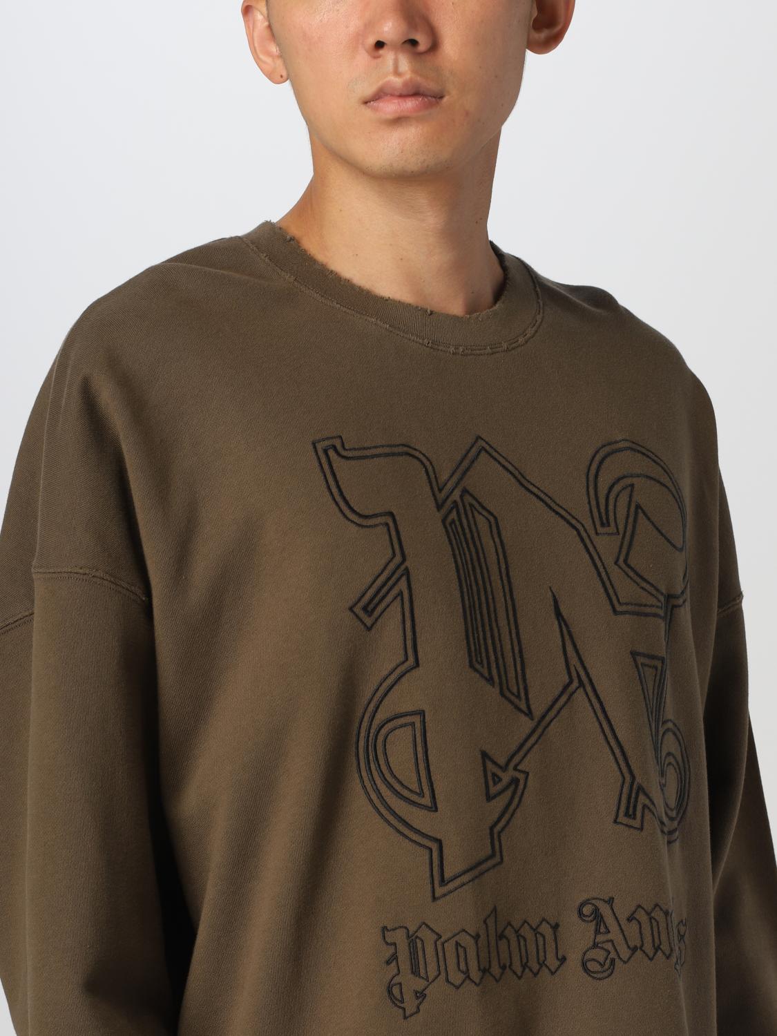 PALM ANGELS SWEATSHIRT: Pull homme Palm Angels, Olive - Img 5