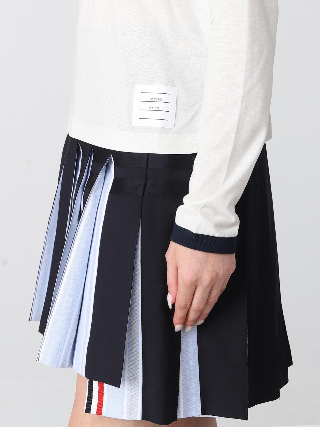 THOM BROWNE CAMISETA: Jersey mujer Thom Browne, Blanco - Img 5