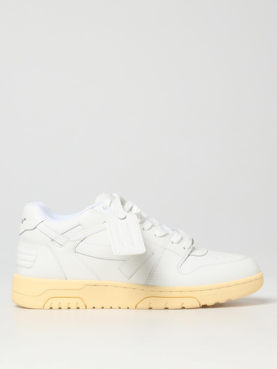 OFF-WHITE SNEAKERS: Off-White Out Of Office leather sneakers, White - Img 1