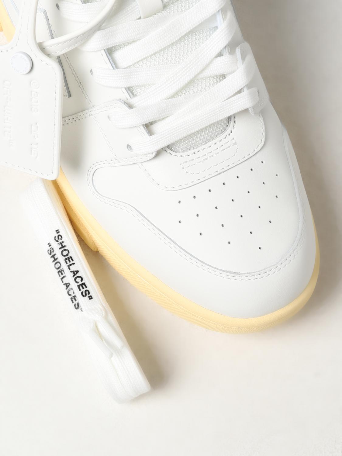 OFF-WHITE SNEAKERS: Off-White Out Of Office leather sneakers, White - Img 4