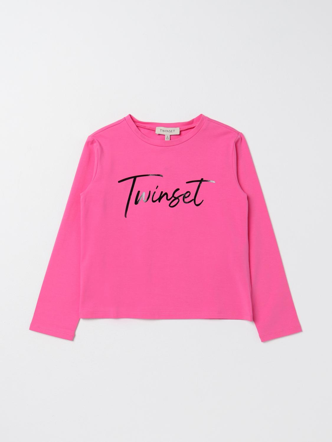 TWINSET T-SHIRT: T-shirt kinder Twinset, Fuchsia - Img 1