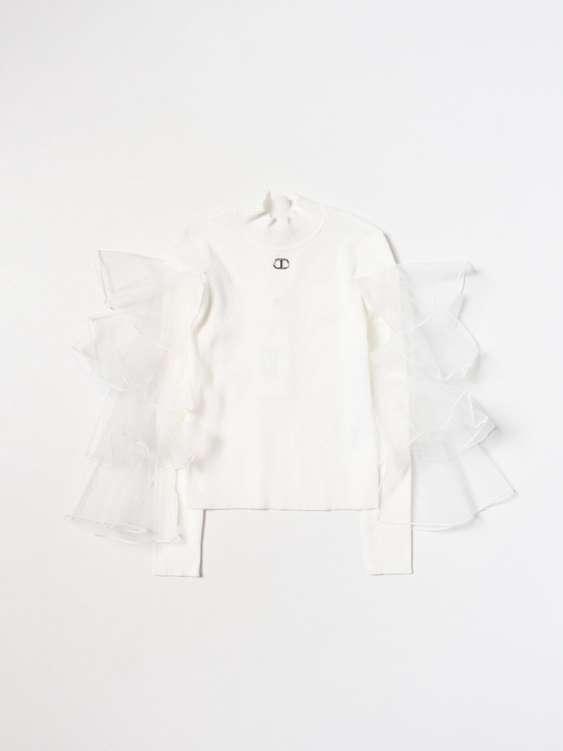 TWINSET PULL: Pull enfant Twinset, Blanc - Img 1