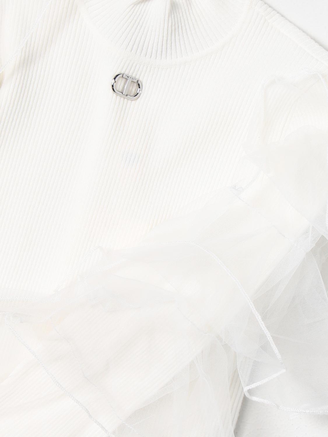 TWINSET PULL: Pull enfant Twinset, Blanc - Img 3
