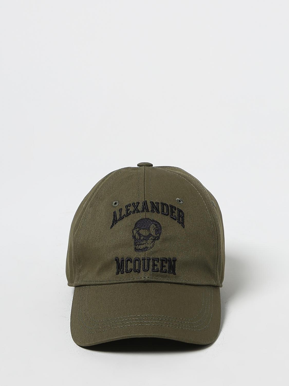 MCQUEEN HAT: McQueen hat in cotton with embroidered logo, Black - Img 2