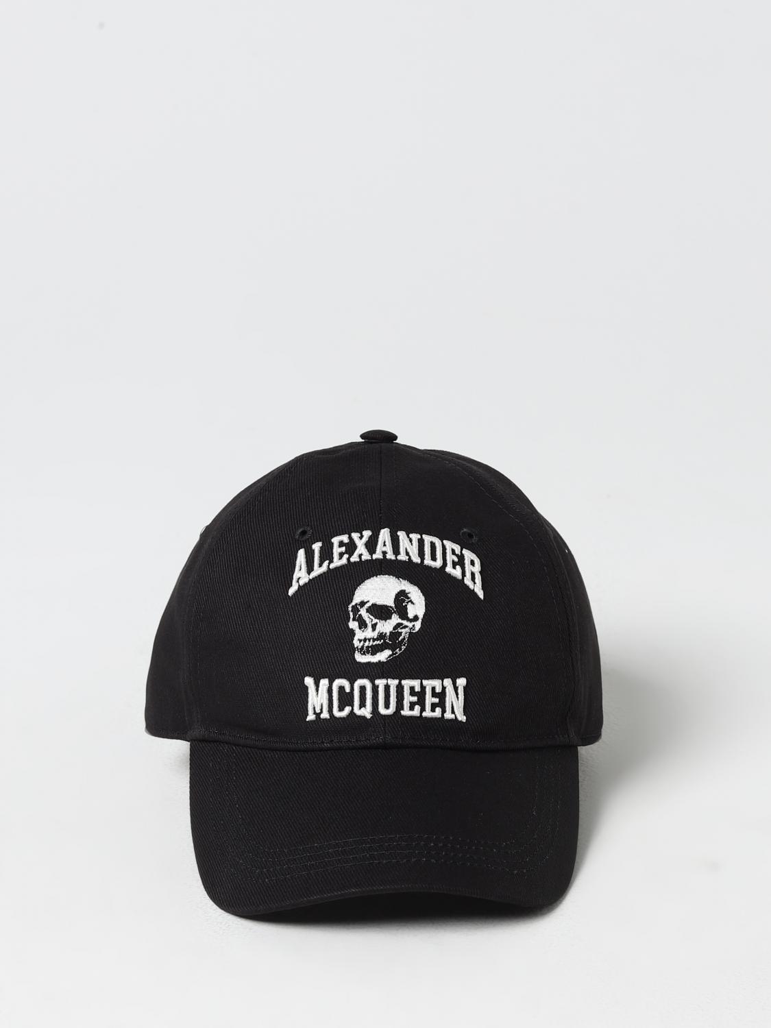 MCQUEEN HAT: McQueen hat in cotton with embroidered logo, Black 1 - Img 2