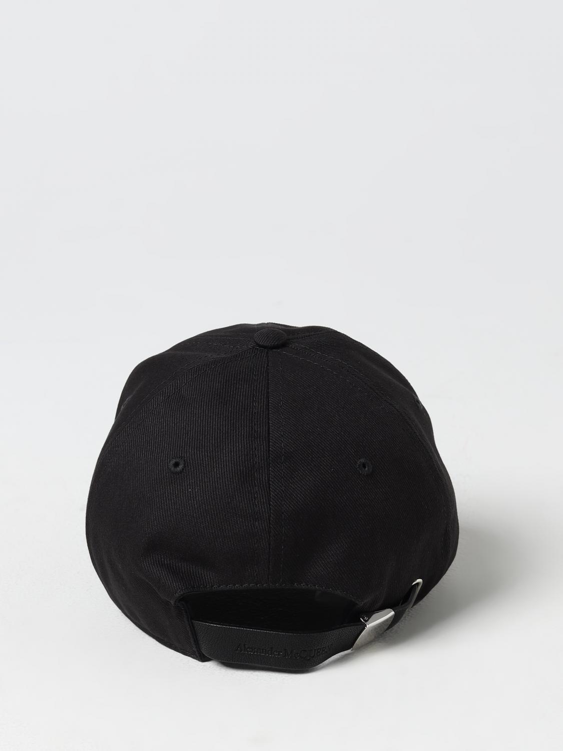 MCQUEEN HAT: McQueen hat in cotton with embroidered logo, Black 1 - Img 3