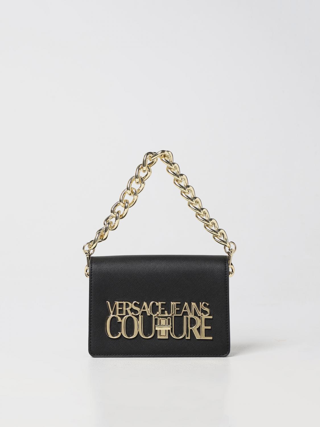 Versace Jeans Couture bag in saffiano synthetic leather - Black