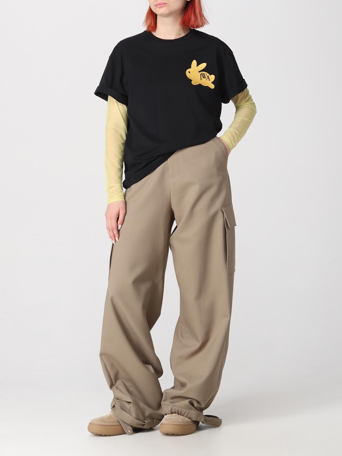 JW ANDERSON T-SHIRTS: T-shirt JW Anderson in cotone, Nero - Img 2