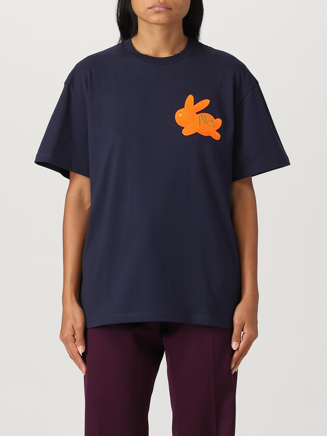 JW ANDERSON CAMISETA: Jersey mujer Jw Anderson, Azul Oscuro - Img 1
