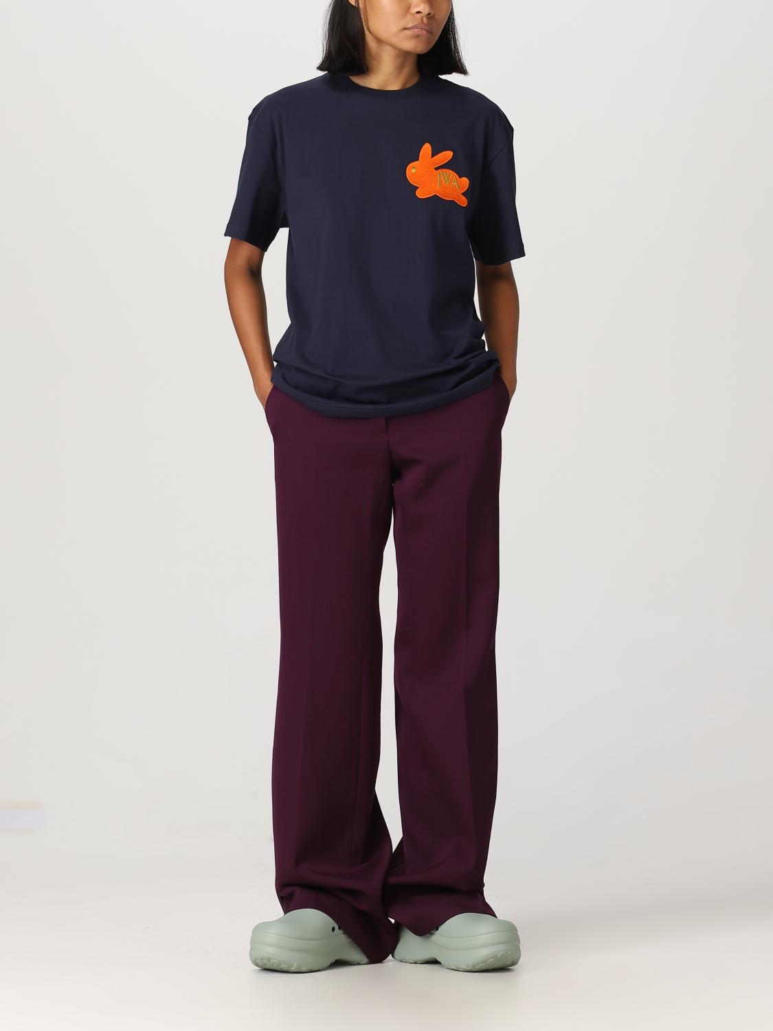 JW ANDERSON CAMISETA: Jersey mujer Jw Anderson, Azul Oscuro - Img 2