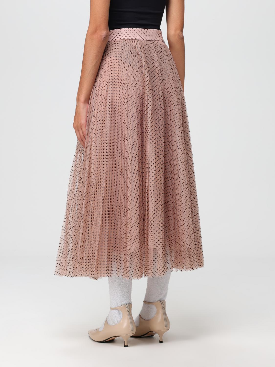 スカート PHILOSOPHY DI LORENZO SERAFINI Woman Skirt Grey Philosophy di Lorenzo Serafini - Gray floral print pleated