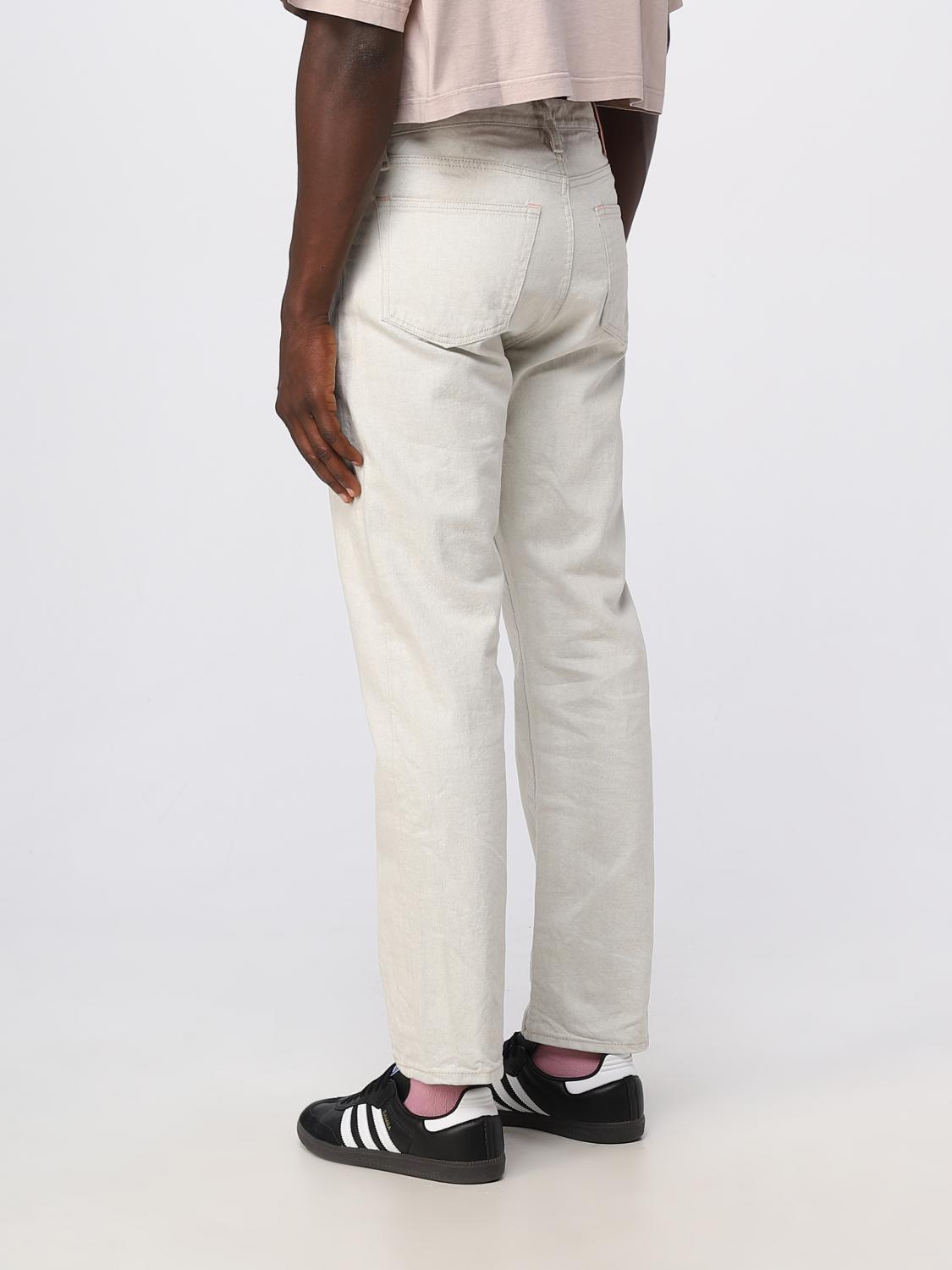 ACNE STUDIOS JEANS: Jeans men Acne Studios, Ecru - Img 3