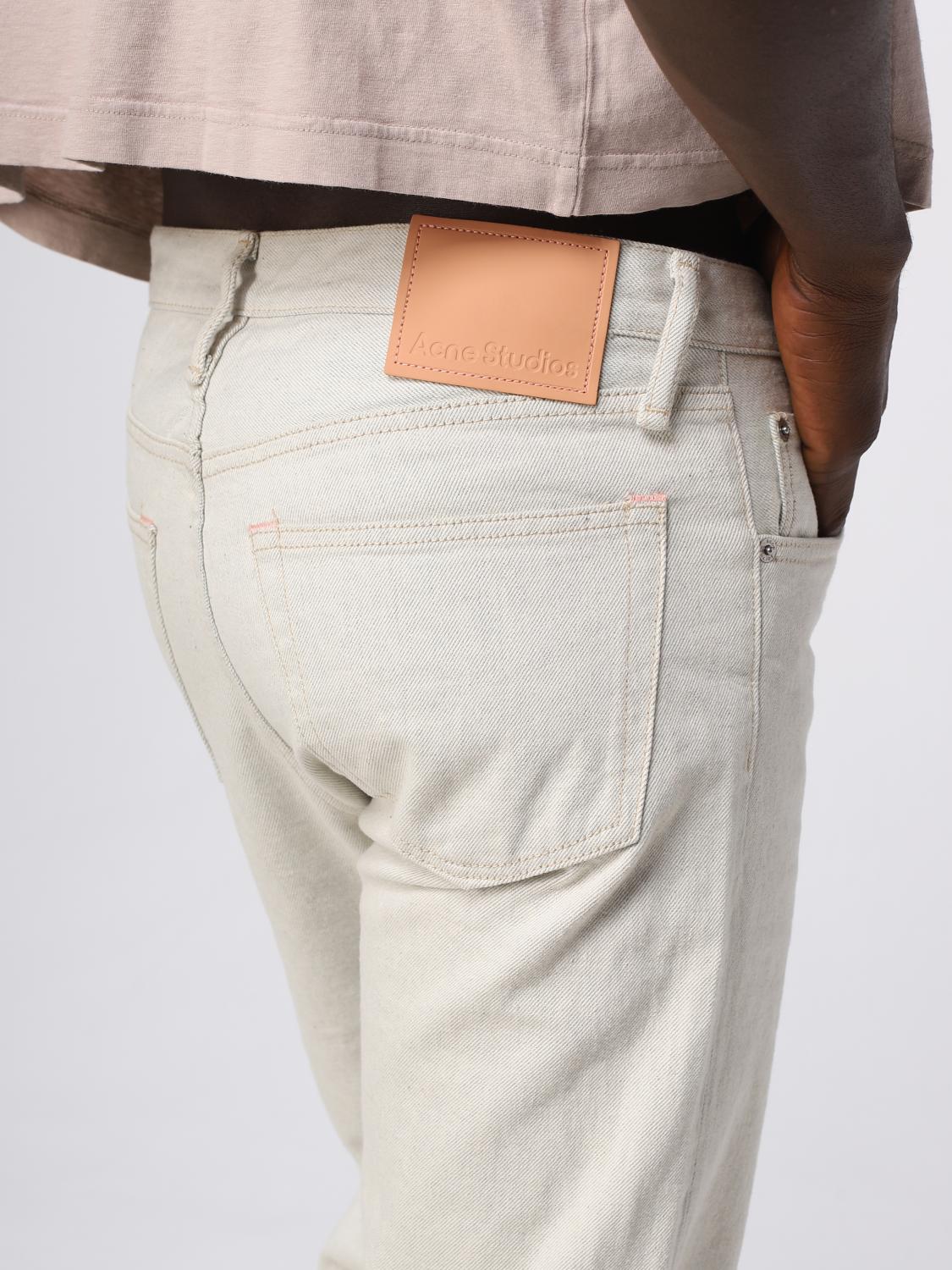 ACNE STUDIOS JEANS: Jeans men Acne Studios, Ecru - Img 5