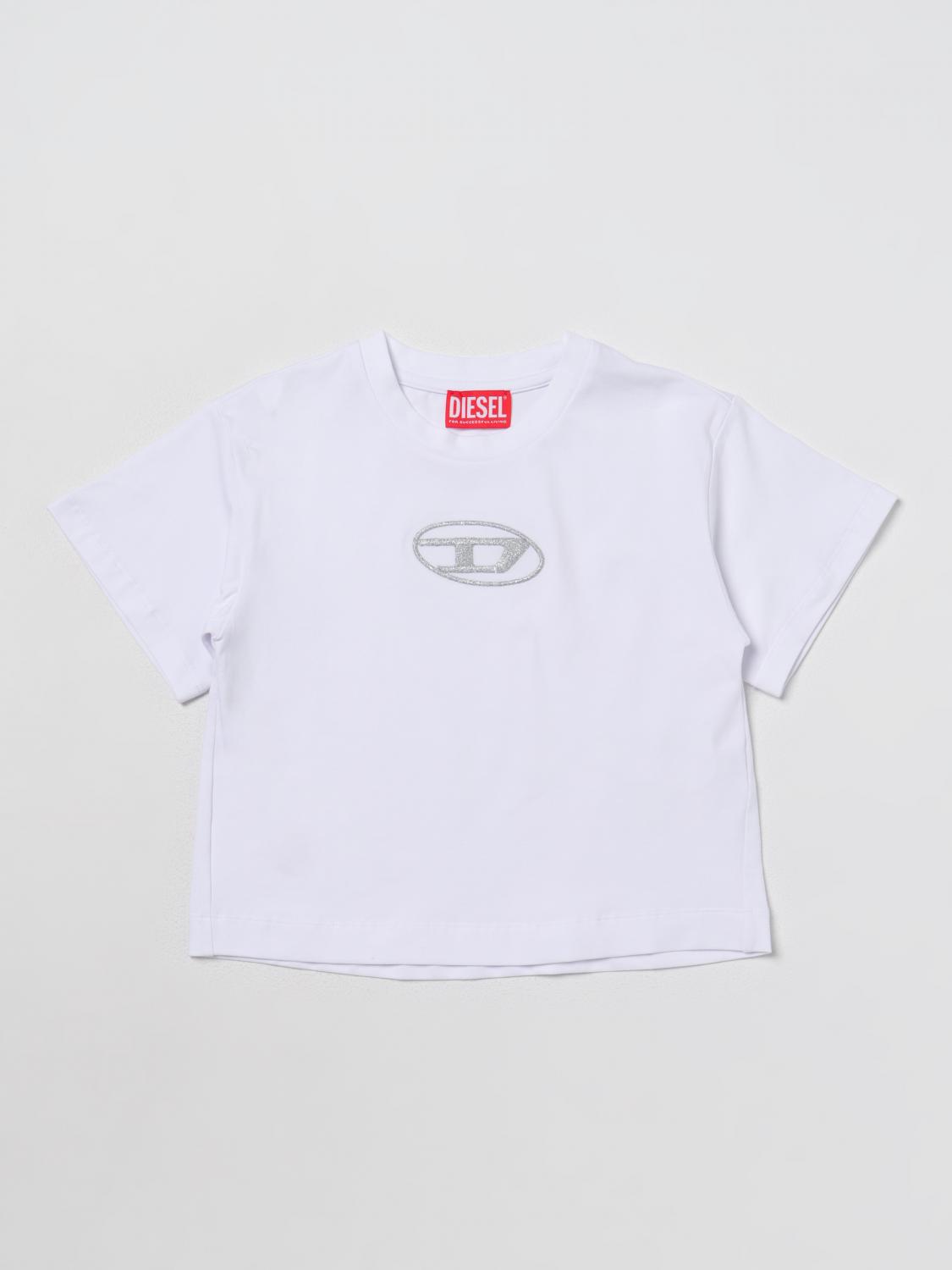 DIESEL CAMISETA: Camisetas niños Diesel, Blanco - Img 1