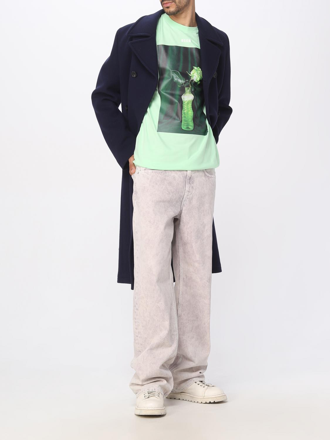 MSGM T-SHIRT: T-shirt Fantastic Green MSGM in cotone con stampa, Verde - Img 2