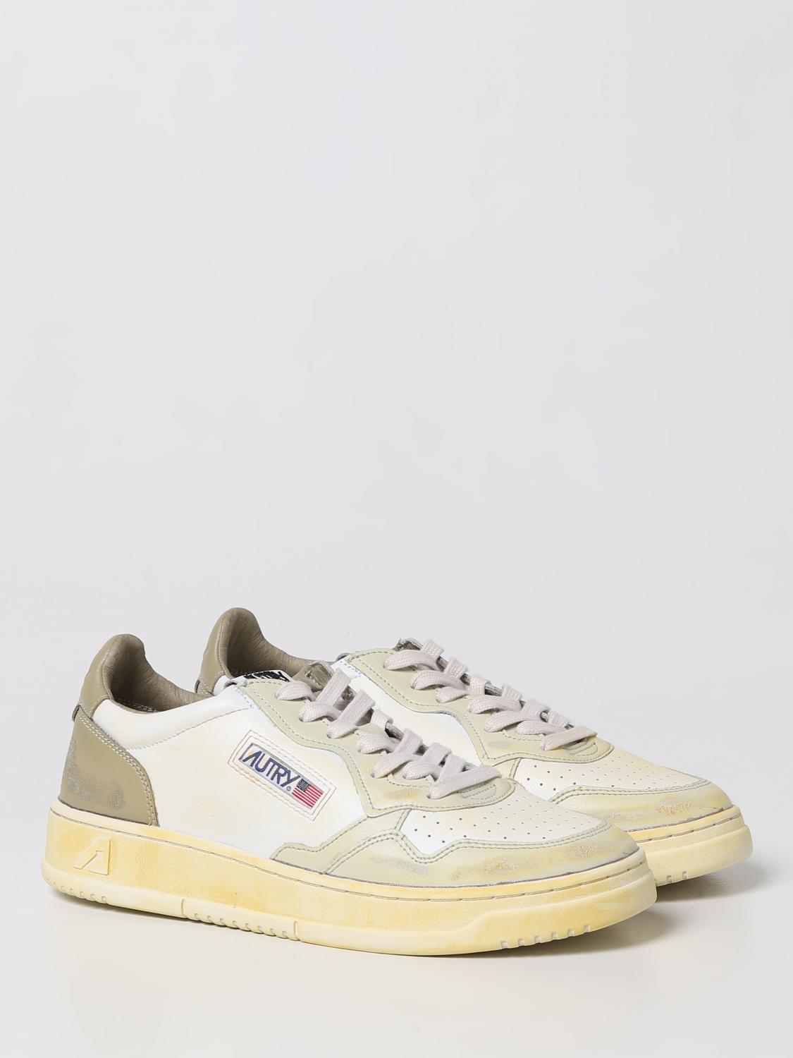 AUTRY SNEAKERS: Autry Super Vintage sneakers in used leather, White - Img 2