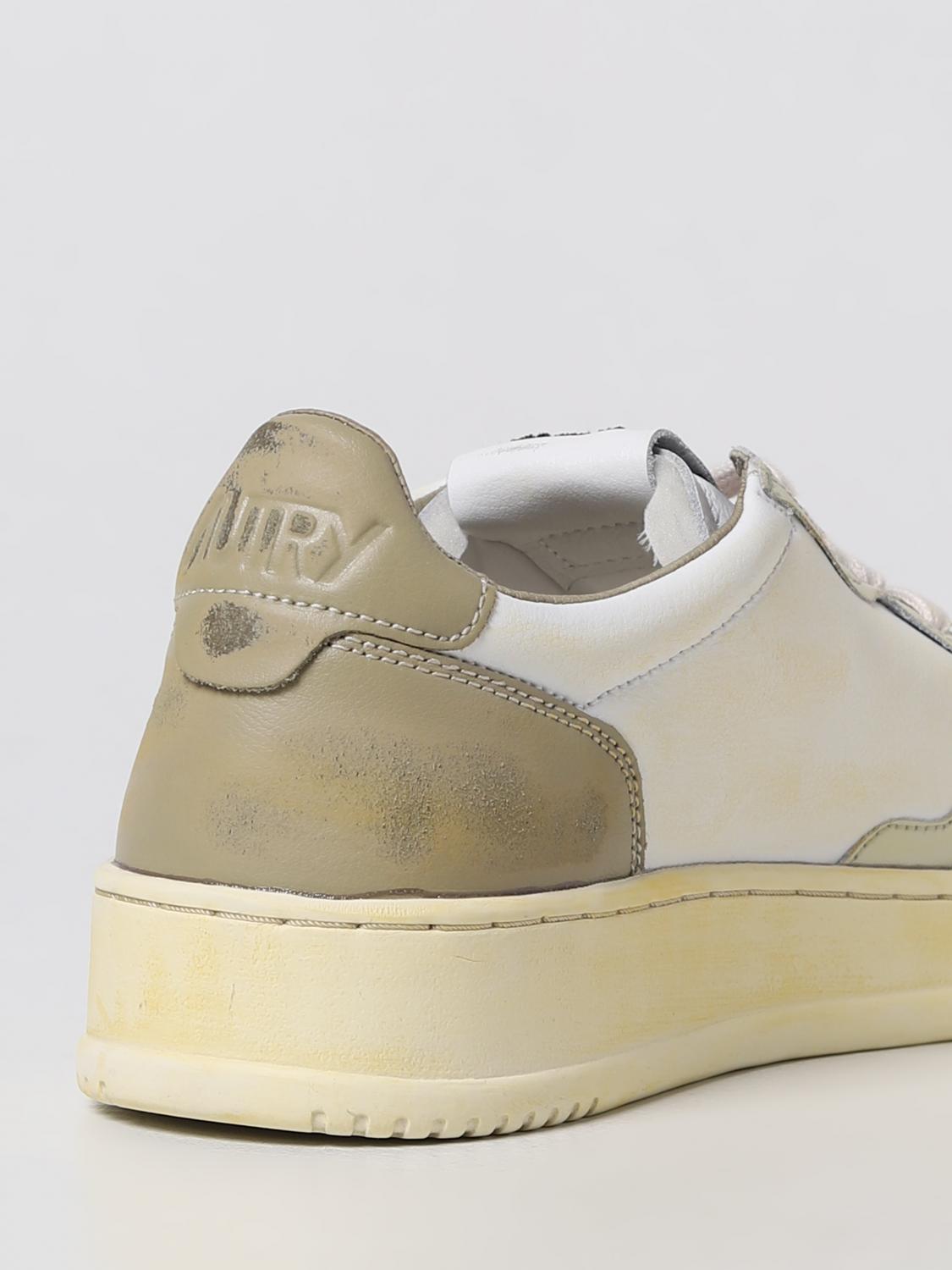 AUTRY SNEAKERS: Autry Super Vintage sneakers in used leather, White - Img 3