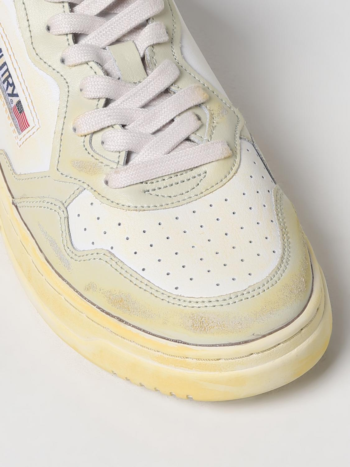 AUTRY SNEAKERS: Autry Super Vintage sneakers in used leather, White - Img 4
